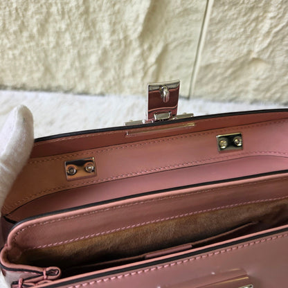 Gucci Bamboo Handle Leather Top Handle Bag (Pre-Owned)