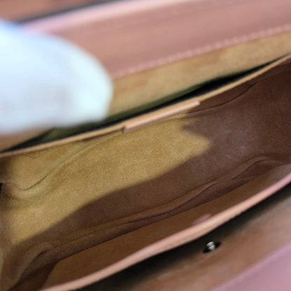 Gucci Bamboo Handle Leather Top Handle Bag (Pre-Owned)