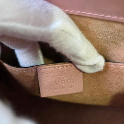 Gucci Bamboo Handle Leather Top Handle Bag (Pre-Owned)