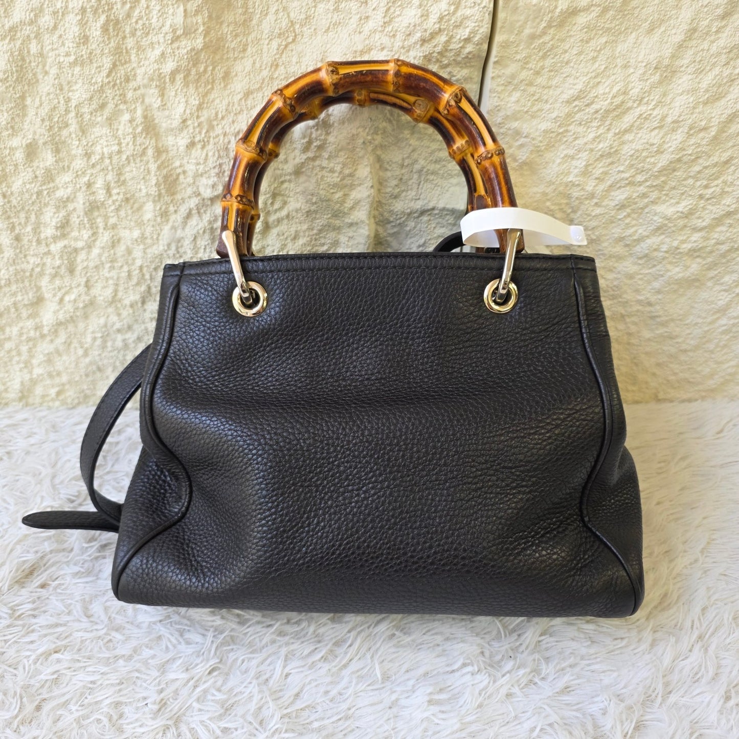 Gucci Bamboo Shopper Leather Tote Bag (Pre-Owned)