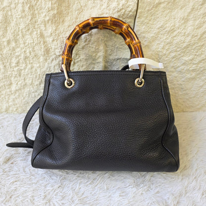 Gucci Bamboo Shopper Leather Tote Bag (Pre-Owned)