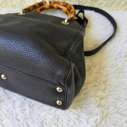 Gucci Bamboo Shopper Leather Tote Bag (Pre-Owned)