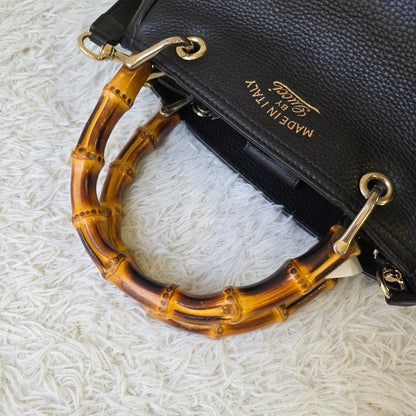 Gucci Bamboo Shopper Leather Tote Bag (Pre-Owned)