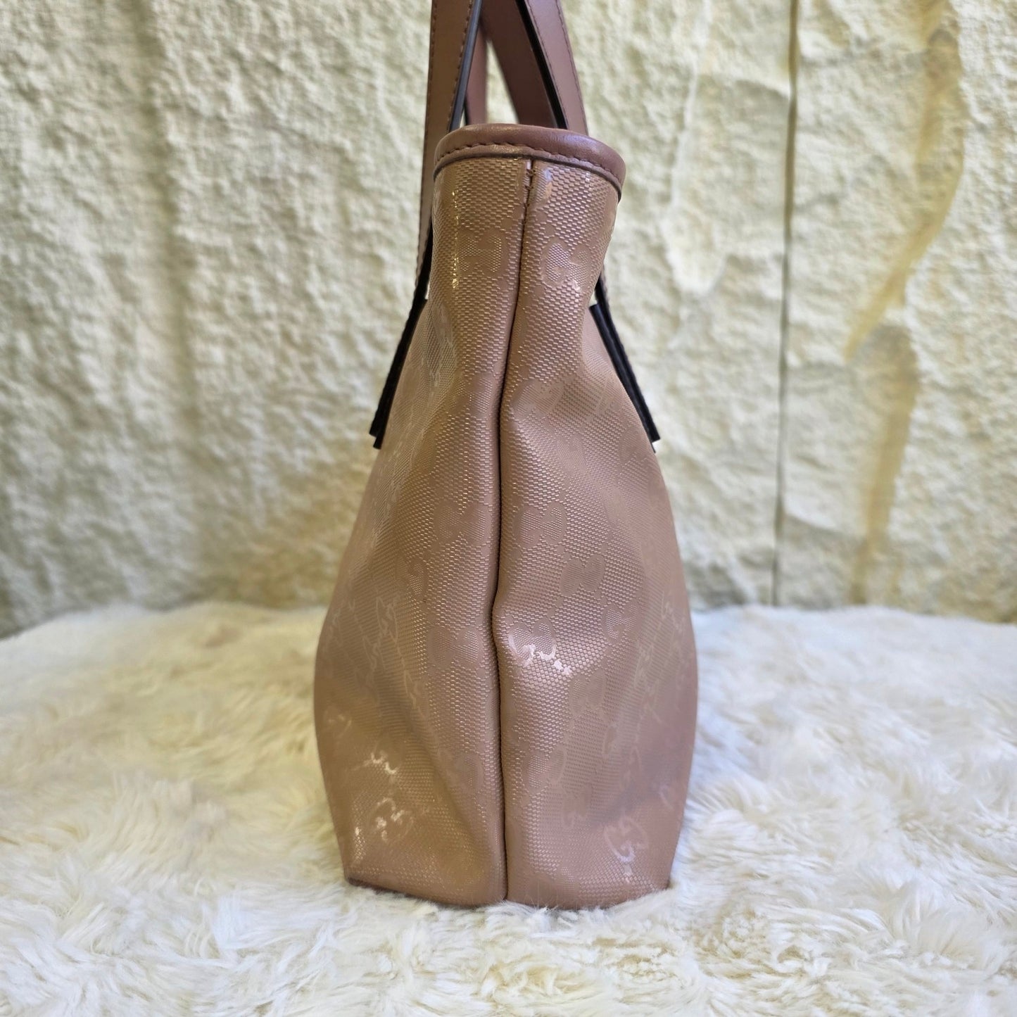 Gucci Guccissima Patent Leather Tote Bag (Pre-Owned)
