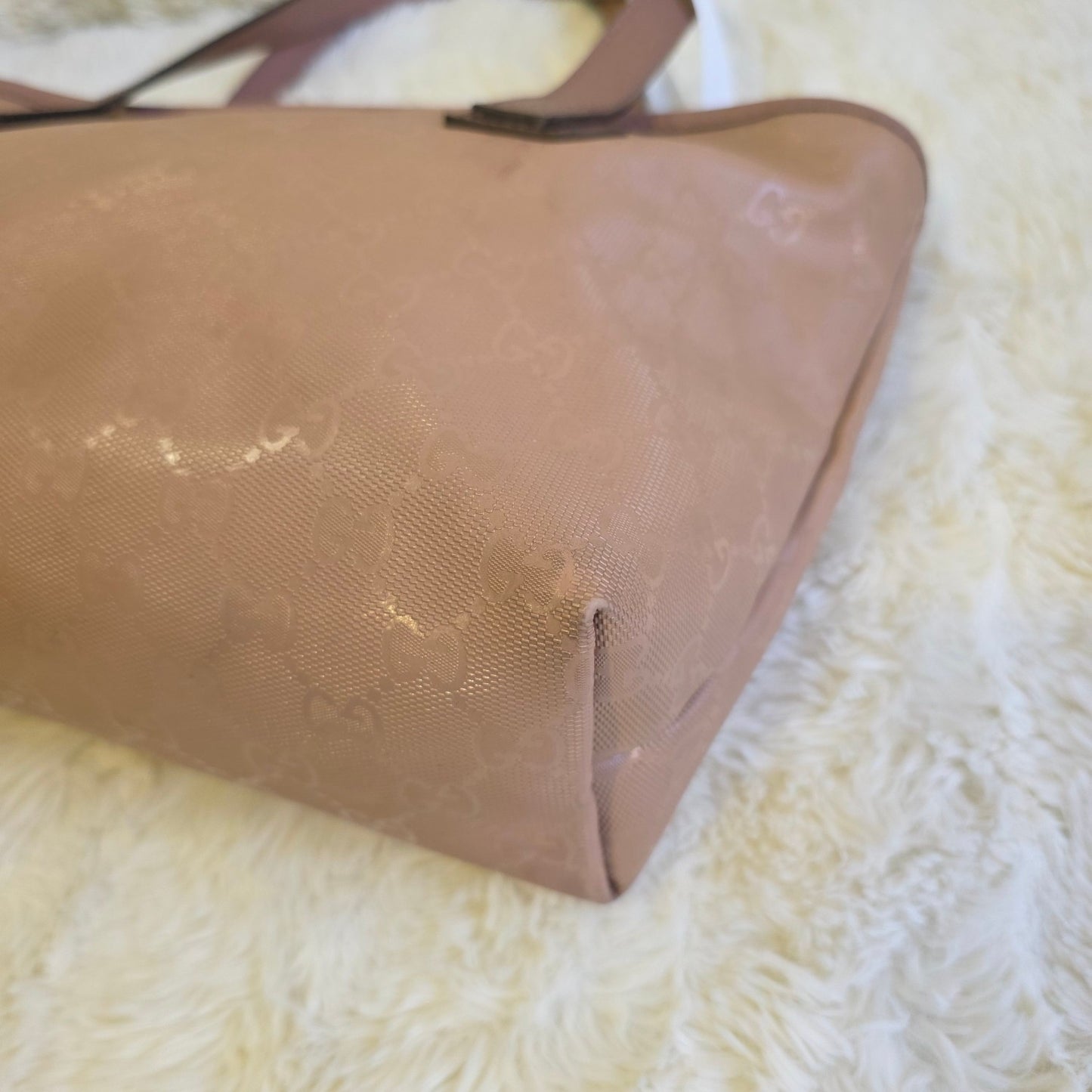 Gucci Guccissima Patent Leather Tote Bag (Pre-Owned)