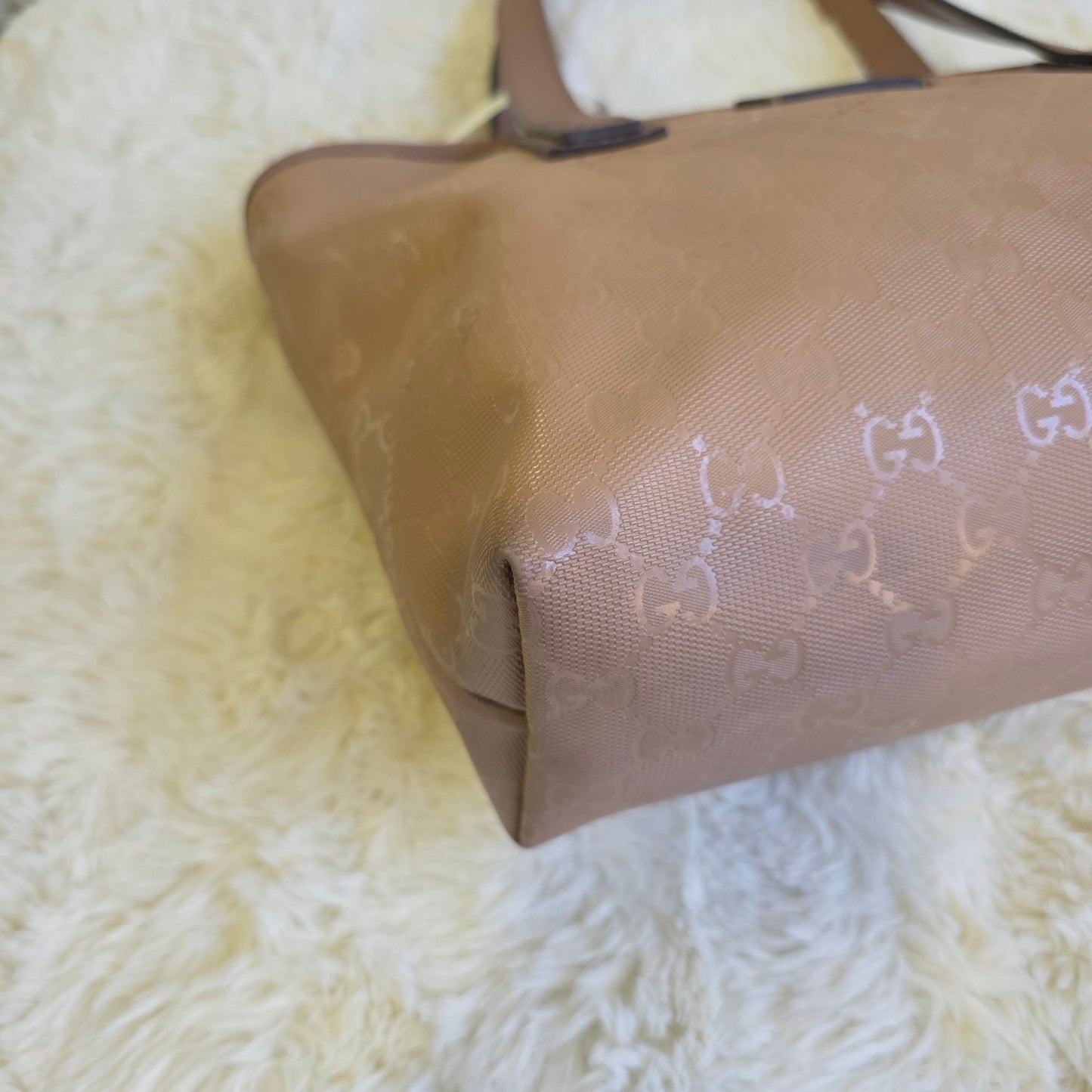 Gucci Guccissima Patent Leather Tote Bag (Pre-Owned)
