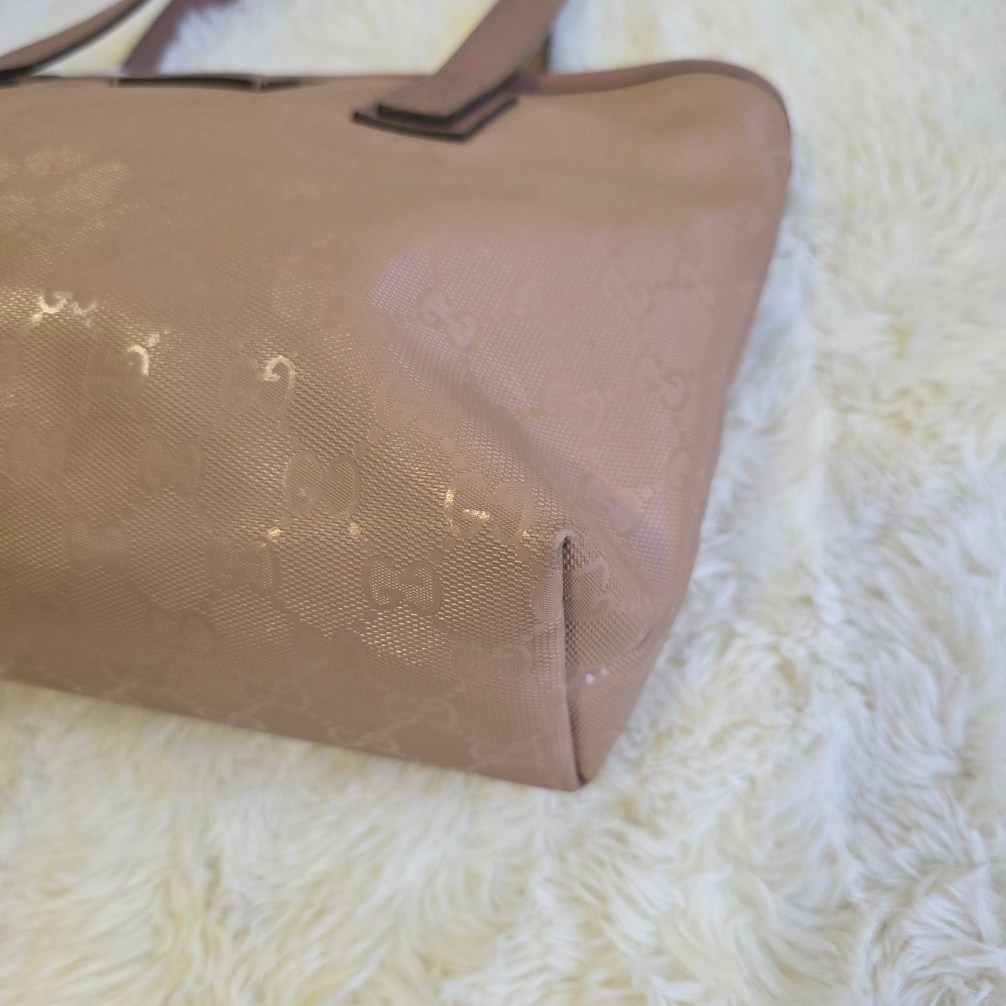 Gucci Guccissima Patent Leather Tote Bag (Pre-Owned)