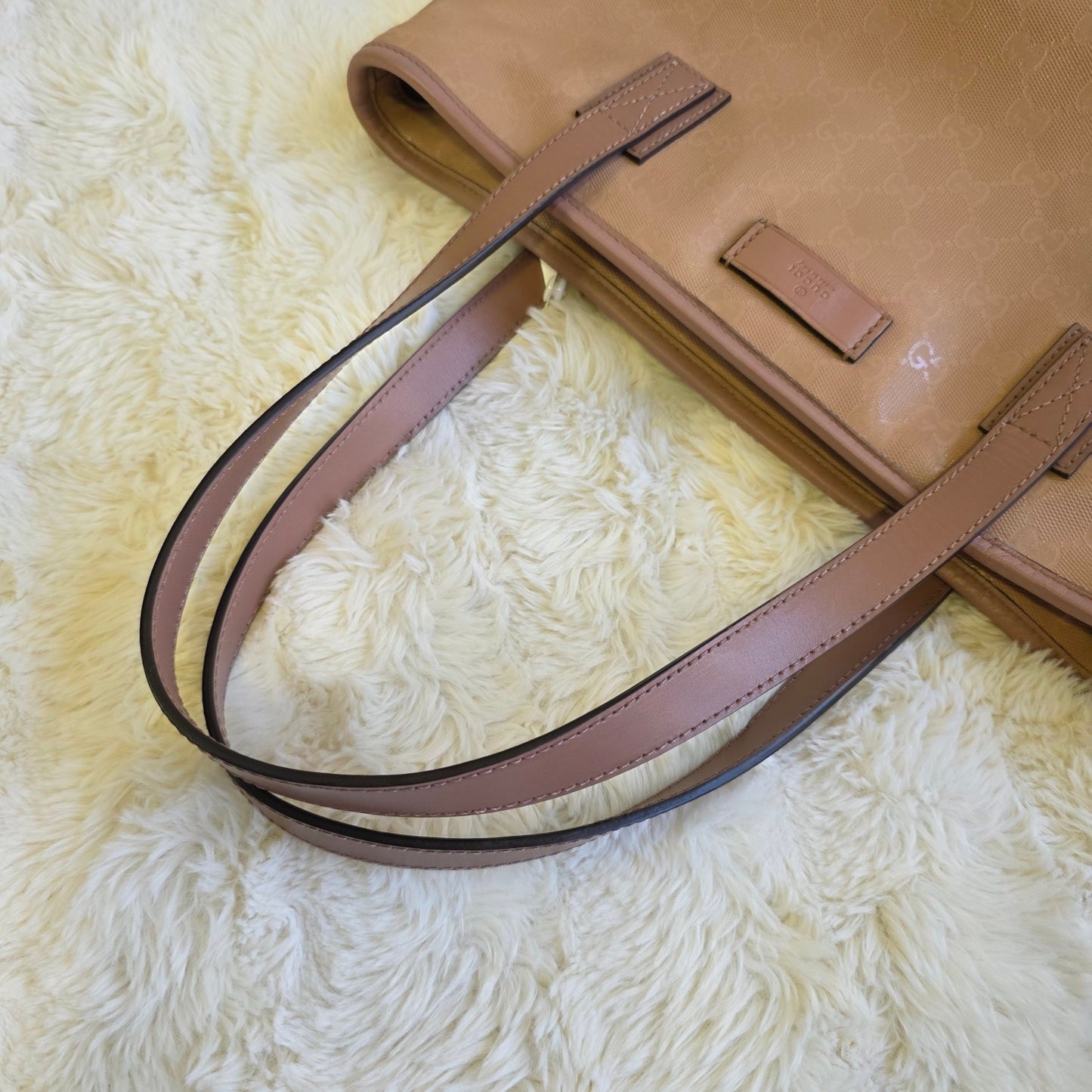 Gucci Guccissima Patent Leather Tote Bag (Pre-Owned)