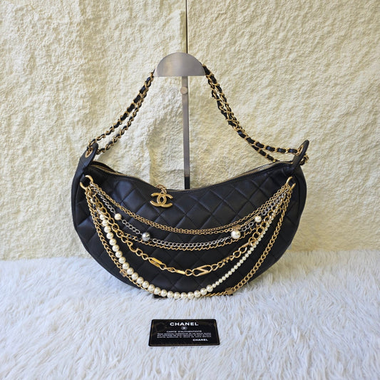 Chanel Gabrielle Quilted Leather Chain Shoulder Bag (Pre-Owned)