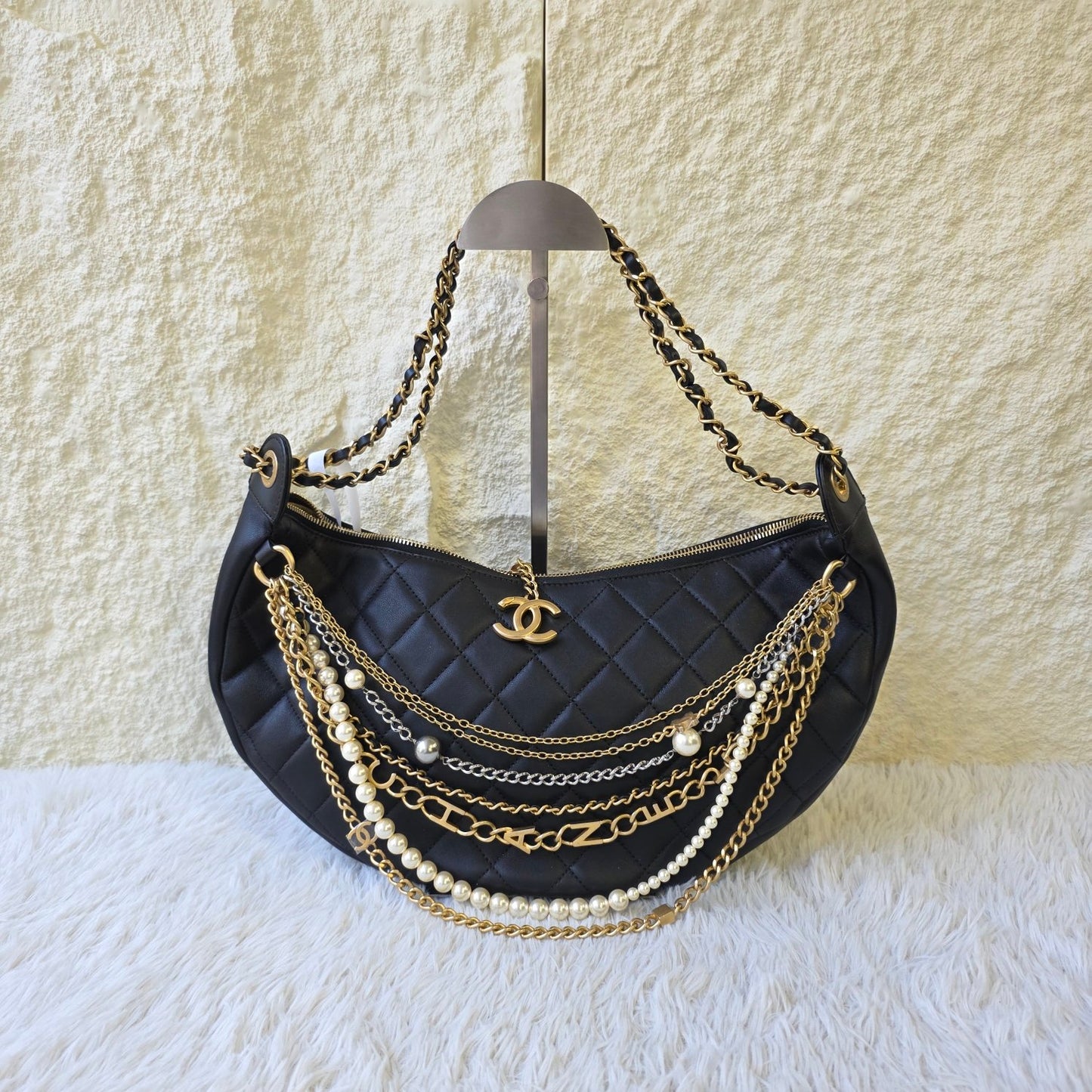 Chanel Gabrielle Quilted Leather Chain Shoulder Bag (Pre-Owned)