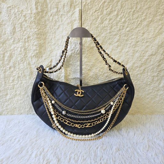 Chanel Gabrielle Quilted Leather Chain Shoulder Bag (Pre-Owned)