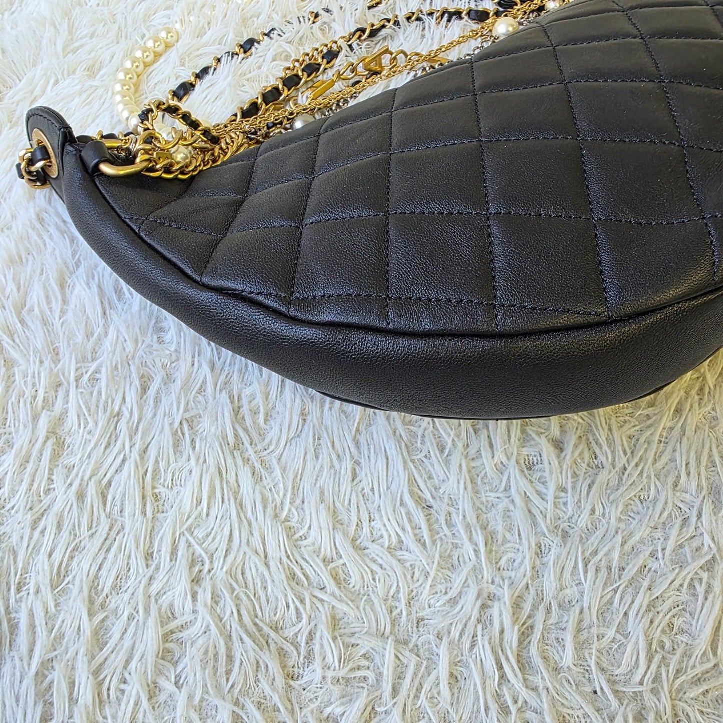 Chanel Gabrielle Quilted Leather Chain Shoulder Bag (Pre-Owned)