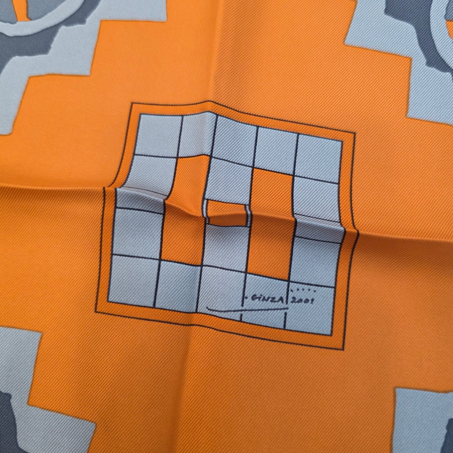 Hermès Geometric Print Silk Scarf (Pre-Owned)