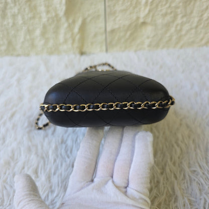 Chanel Quilted Leather Phone Holder Chain Bag (Pre-Owned)