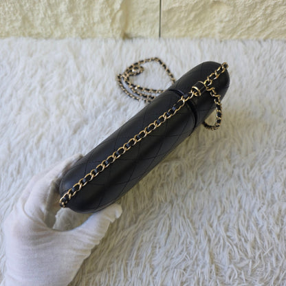 Chanel Quilted Leather Phone Holder Chain Bag (Pre-Owned)