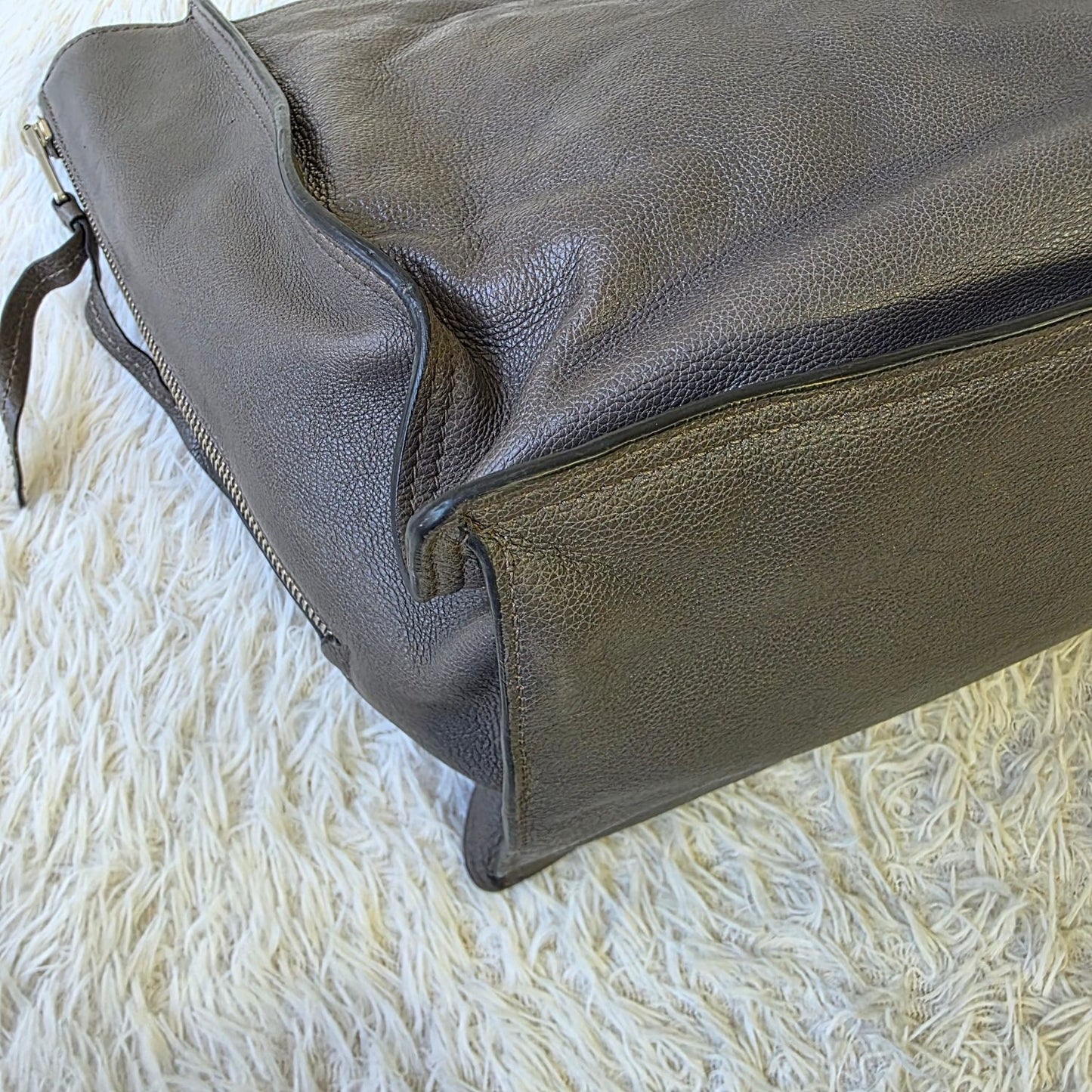 Prada Etiquette Leather Tote Bag (Pre-Owned)