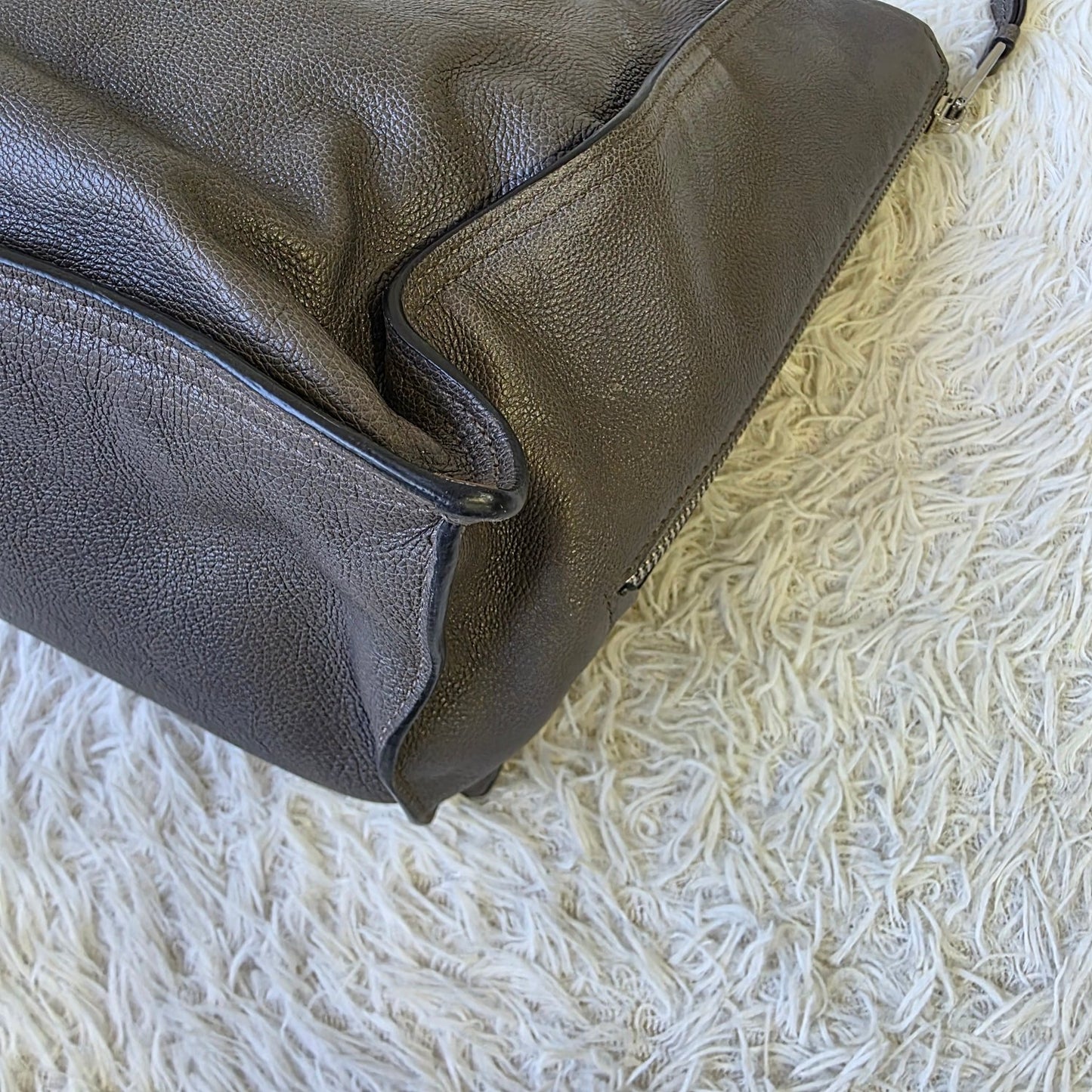 Prada Etiquette Leather Tote Bag (Pre-Owned)