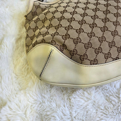 Gucci Bamboo GG Canvas Shoulder Bag (Pre-Owned)