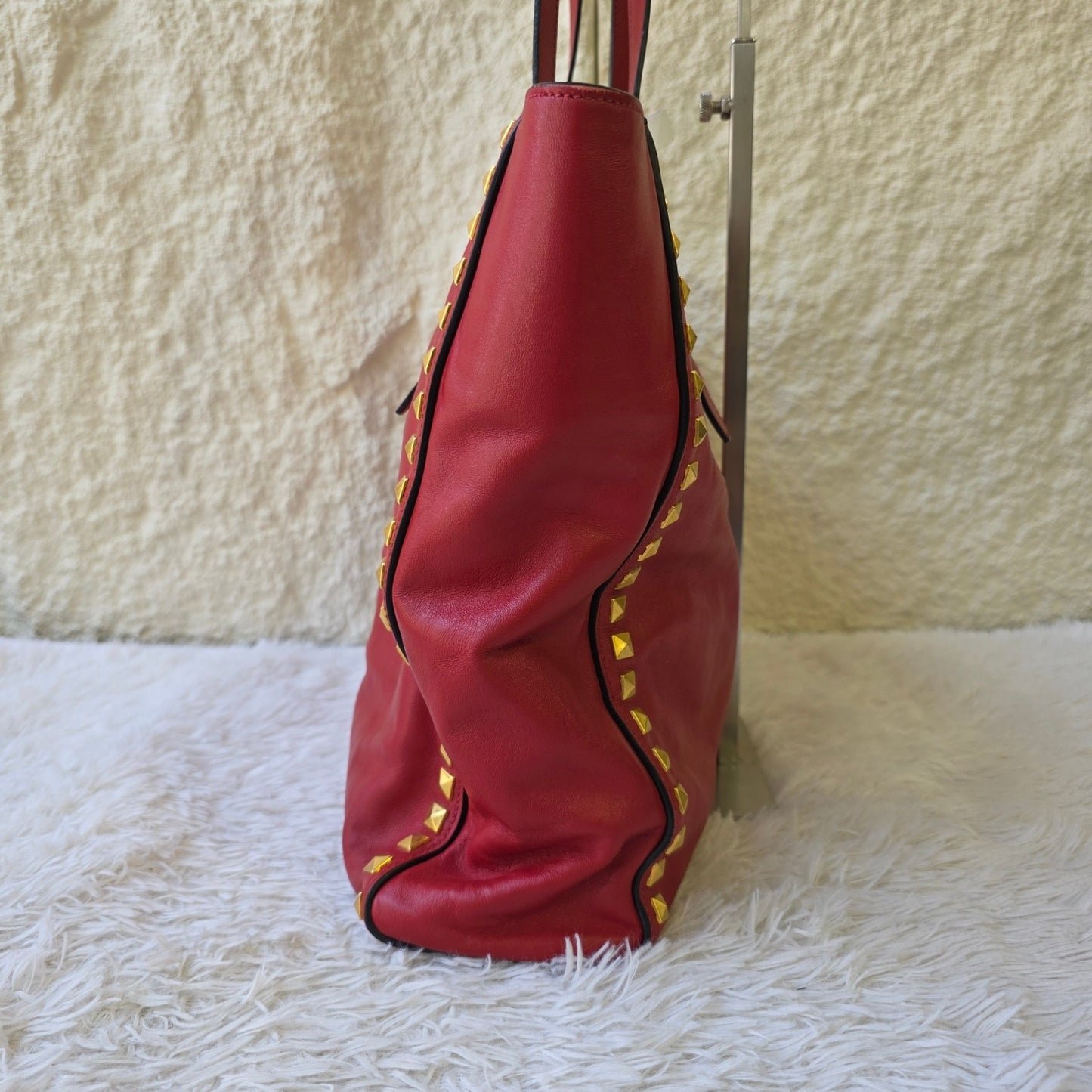 Miu Miu Studded Leather Tote Bag (Pre-Owned)