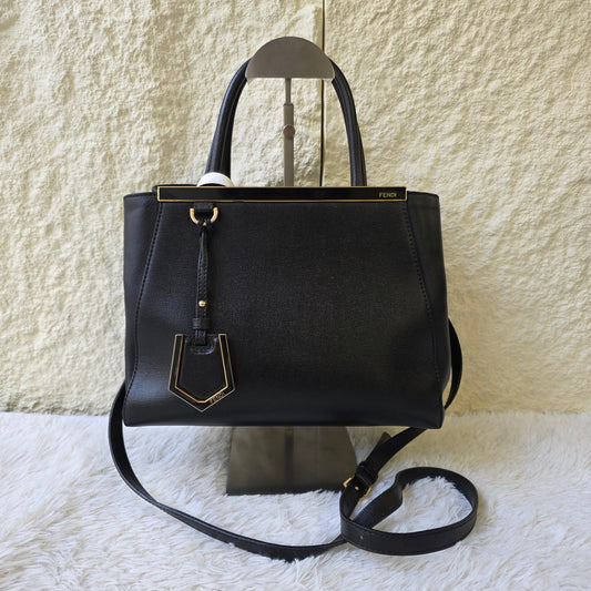 Fendi 2Jours Leather Tote Bag (Pre-Owned)