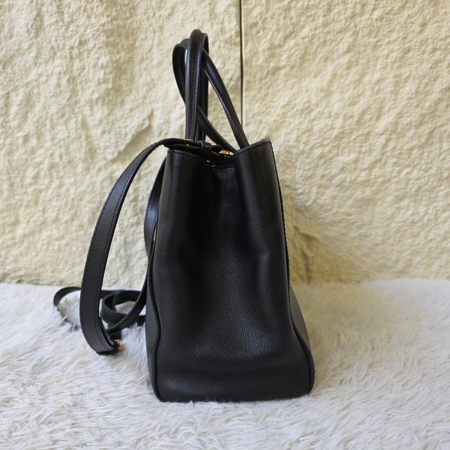 Fendi 2Jours Leather Tote Bag (Pre-Owned)