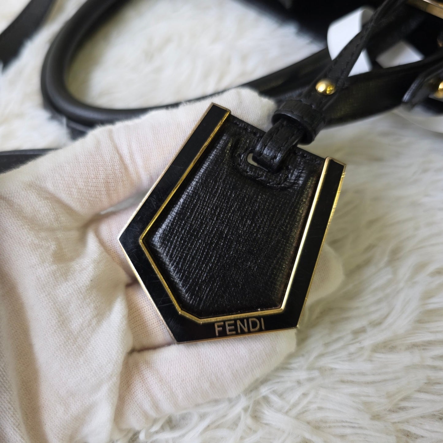 Fendi 2Jours Leather Tote Bag (Pre-Owned)