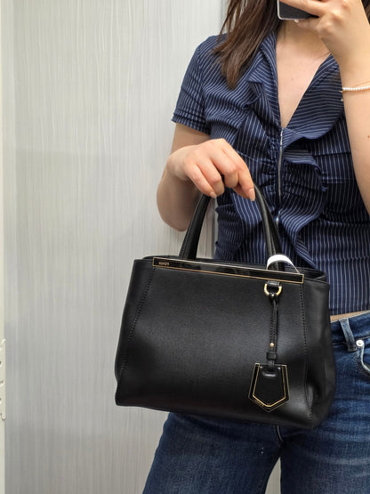 Fendi 2Jours Leather Tote Bag (Pre-Owned)