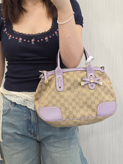 Gucci GG Canvas Boston Bag (Pre-Owned)