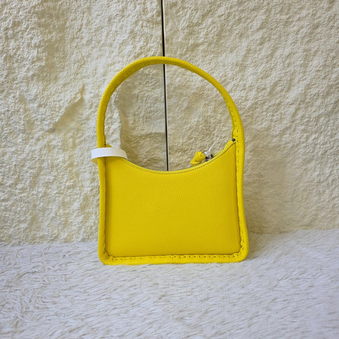 Fendi Yellow Leather Mini Top Handle Bag (Pre-Owned)