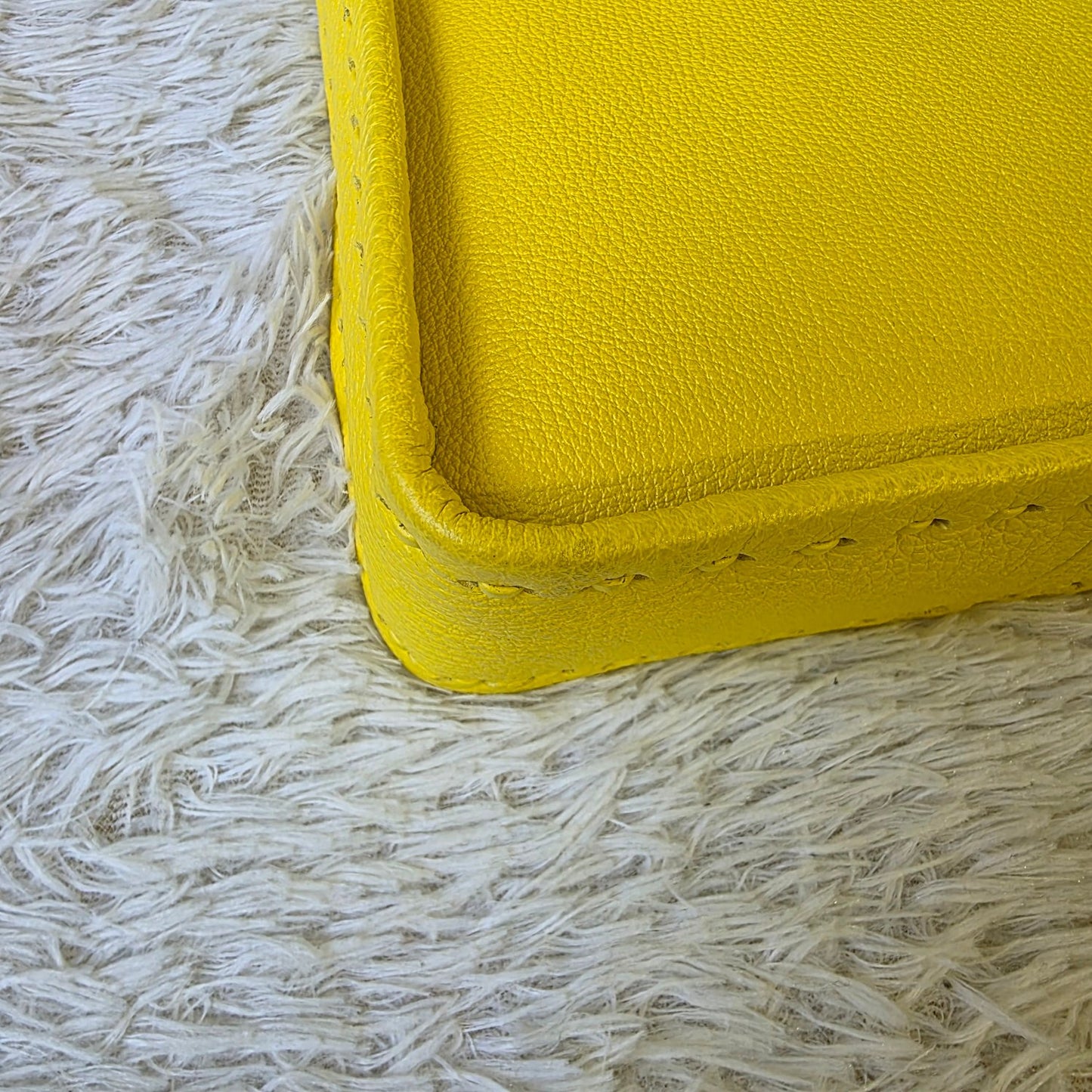 Fendi Yellow Leather Mini Top Handle Bag (Pre-Owned)