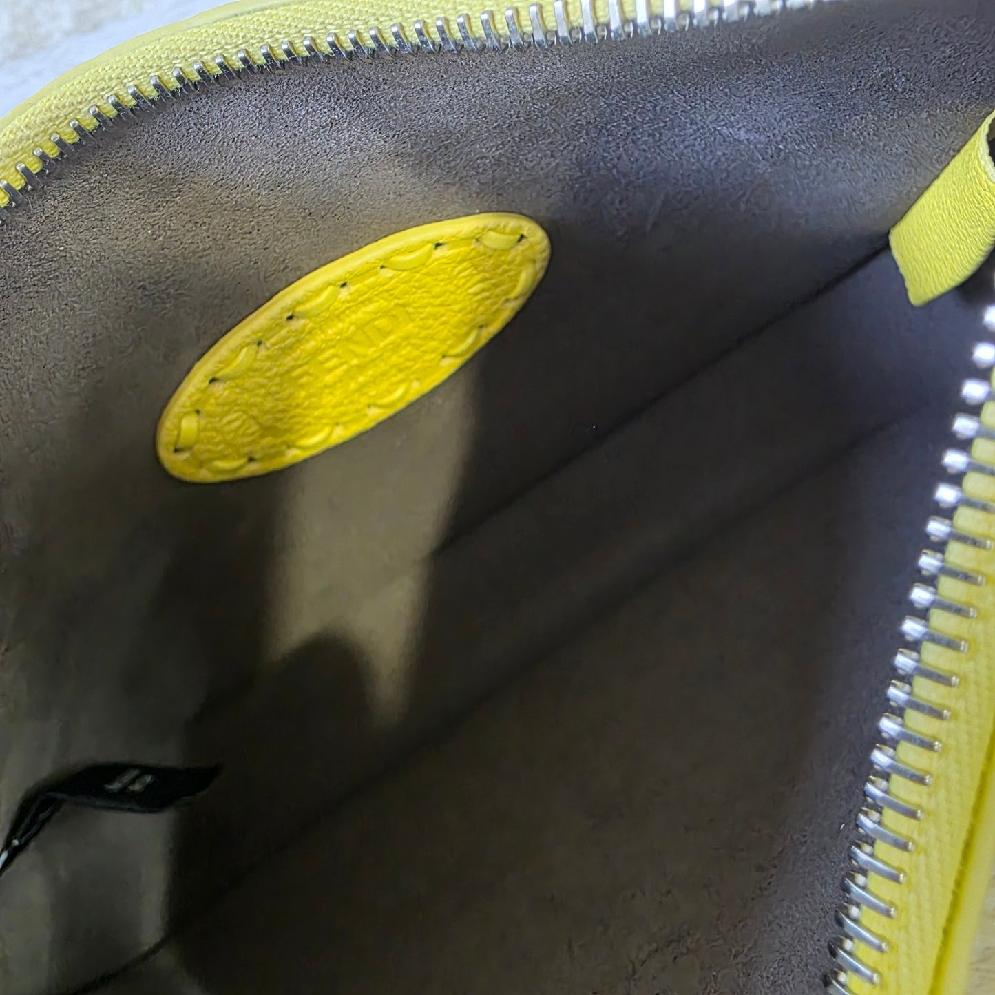Fendi Yellow Leather Mini Top Handle Bag (Pre-Owned)