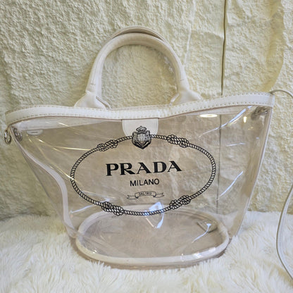 Prada Transparent PVC Tote Bag (Pre-Owned)