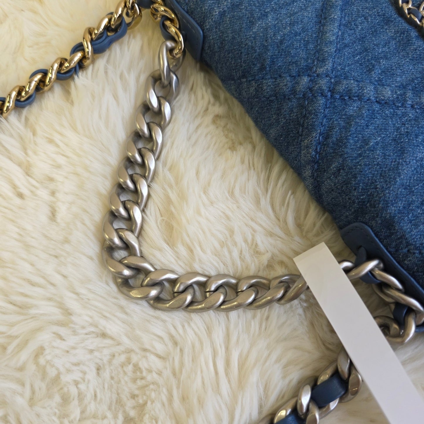 Chanel Denim 19 Chain Wallet Bag (Pre-Owned)