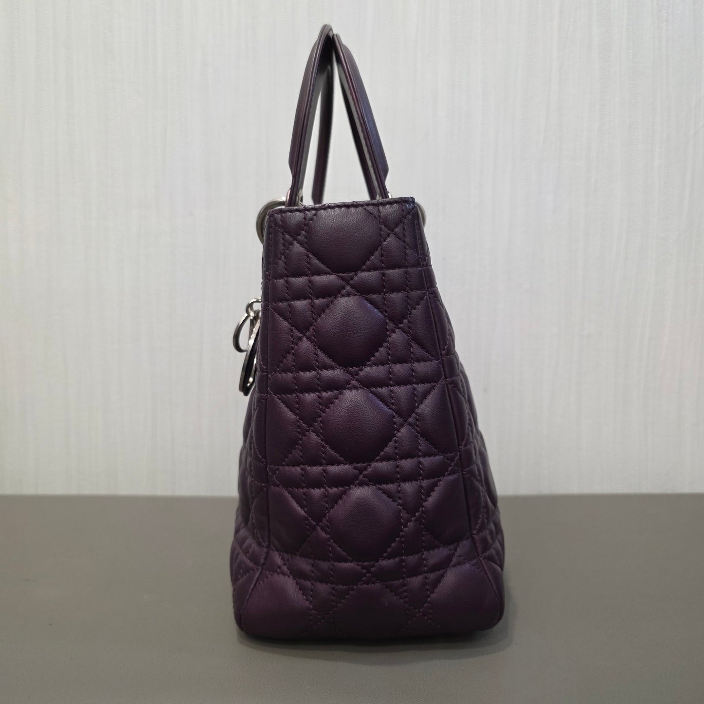 Dior Lady Dior Cannage Leather Handbag (Pre-Owned)