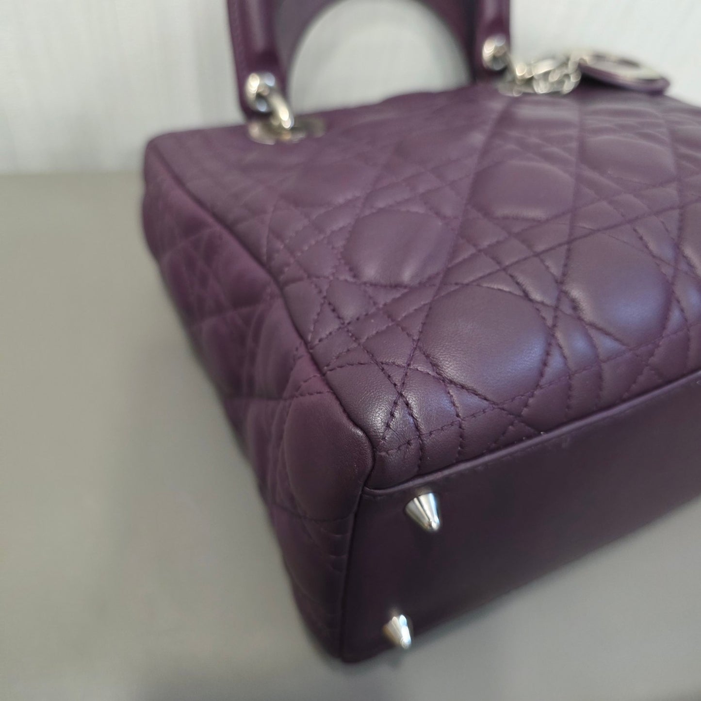 Dior Lady Dior Cannage Leather Handbag (Pre-Owned)