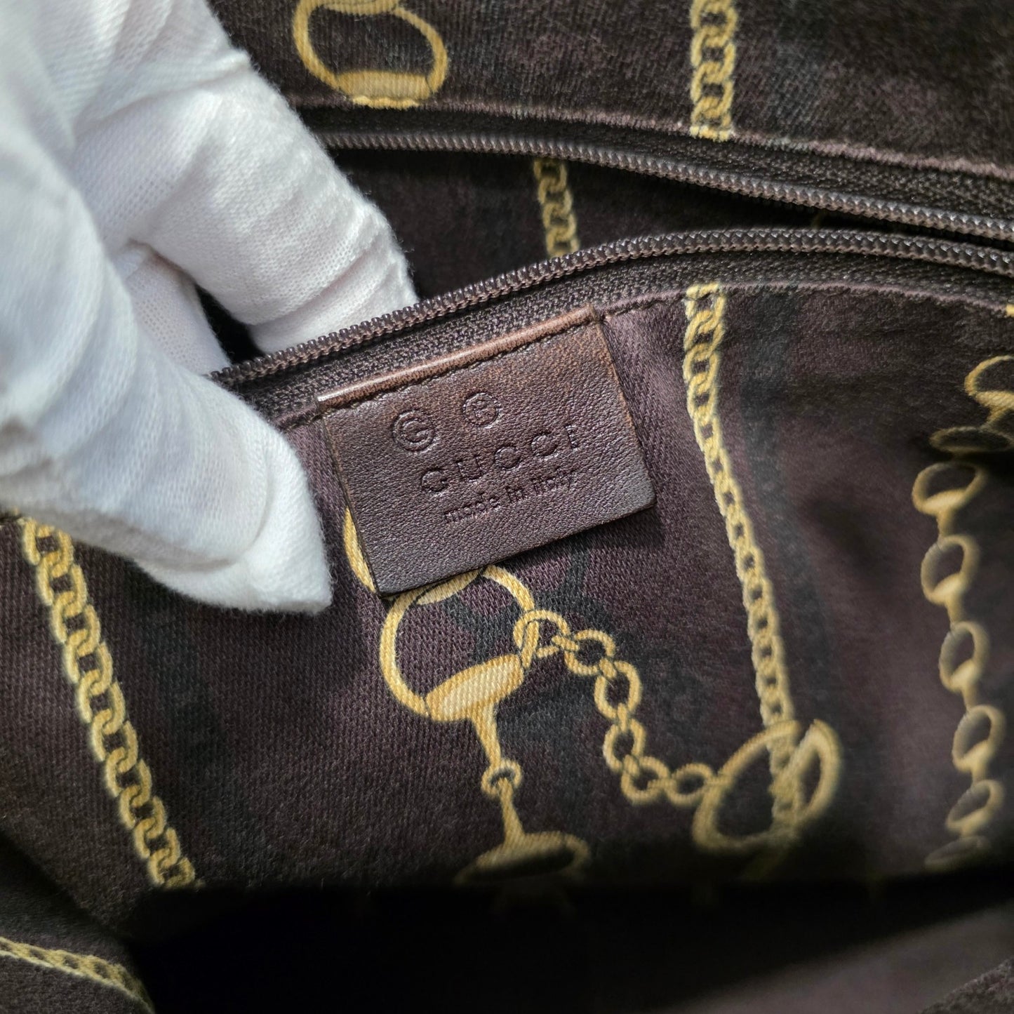 Gucci Canvas Shoulder Bag (Pre-Owned)