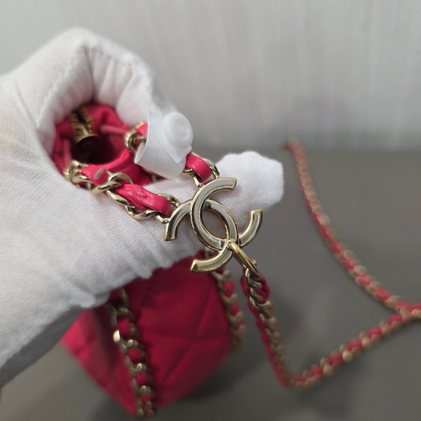 Chanel Quilted Leather Half Moon Shoulder Bag (Pre-Owned)