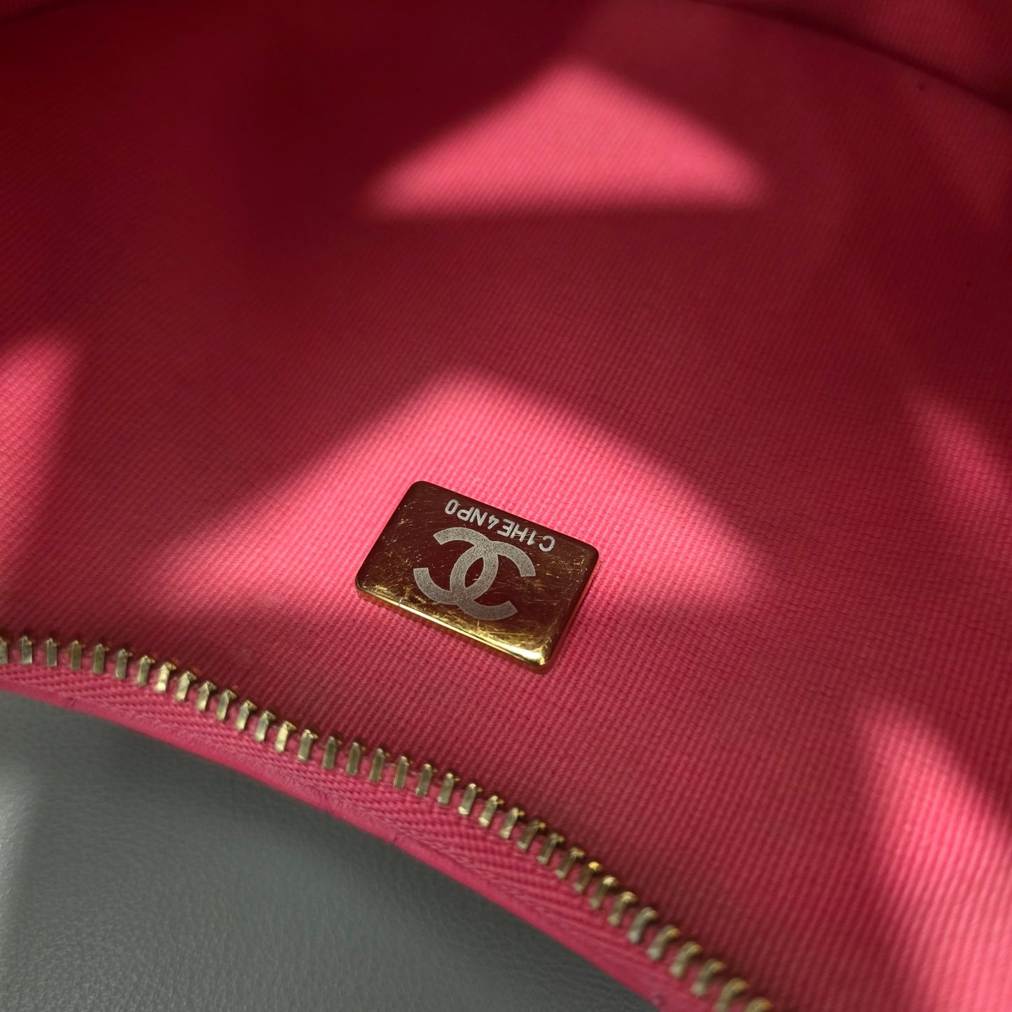 Chanel Quilted Leather Half Moon Shoulder Bag (Pre-Owned)