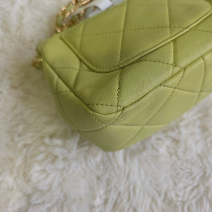 Chanel Quilted Leather Vanity Chain Bag (Pre-Owned)