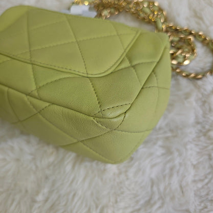 Chanel Quilted Leather Vanity Chain Bag (Pre-Owned)