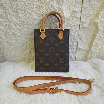 Louis Vuitton Monogram Canvas Sac Plat BB Bag (Pre-Owned)