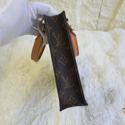Louis Vuitton Monogram Canvas Sac Plat BB Bag (Pre-Owned)