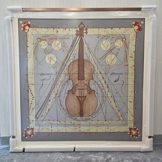 Hermès La Musique des Spheres Framed Painting (Pre-Owned)