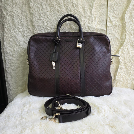 Gucci Monogram Briefcase (Pre-Owned)
