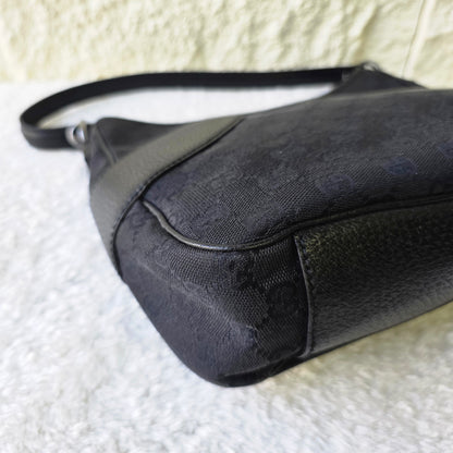 Gucci GG Canvas Leather One-Shoulder Shoulder Bag[Pre-Owned]