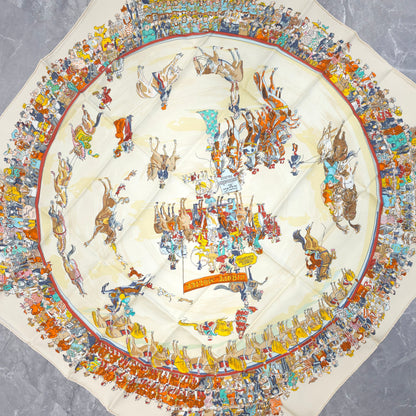 Hermès 90 Scarf "Cirque Molier" [Pre-Owned]