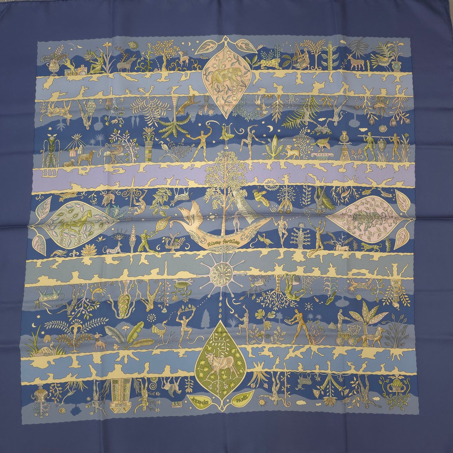 Hermès 90 Scarf "Chevalier du Cheval" [Pre-Owned]