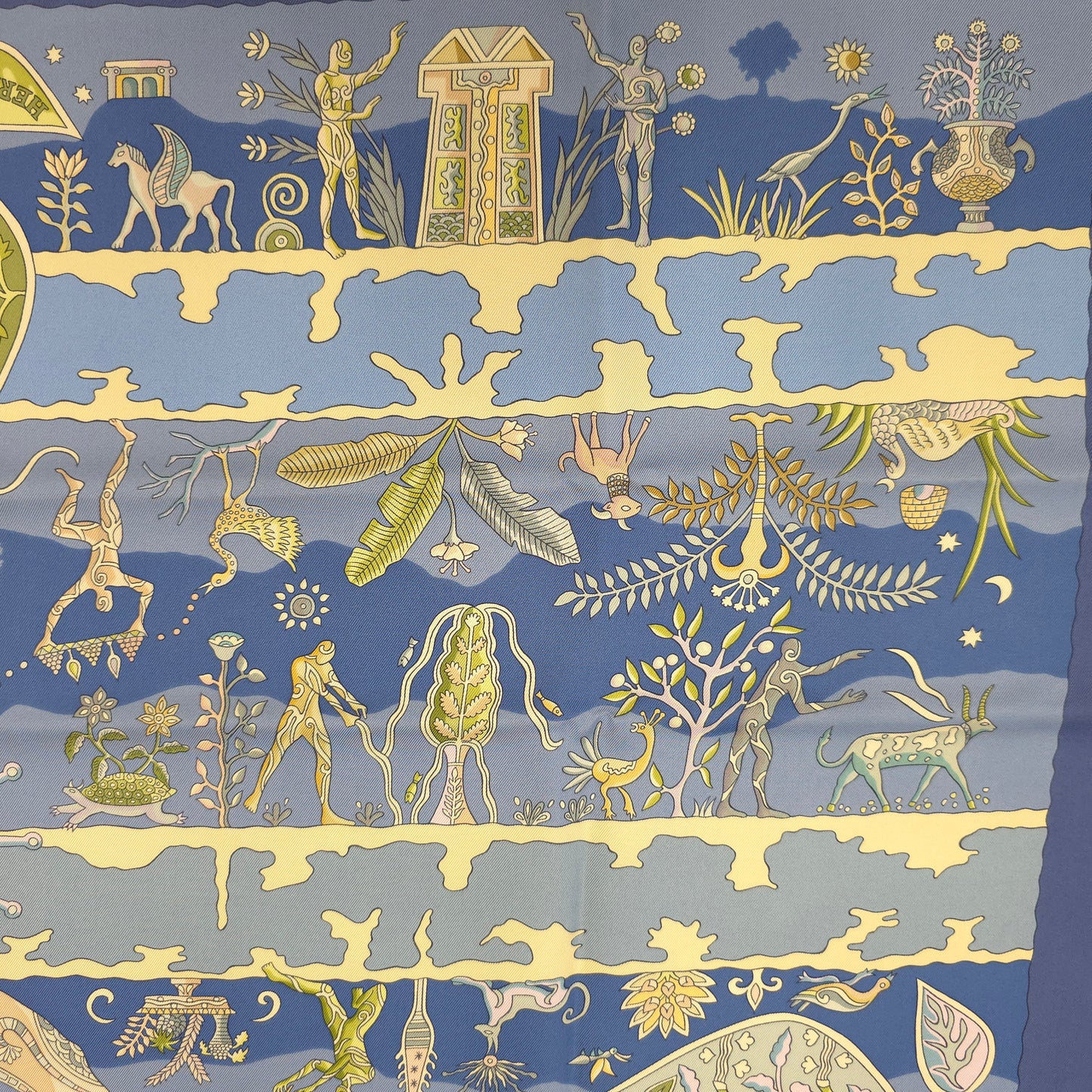 Hermès 90 Scarf "Chevalier du Cheval" [Pre-Owned]