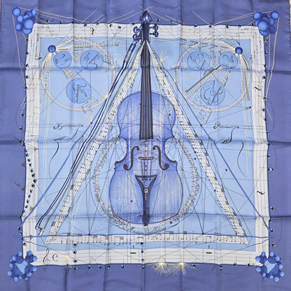 エルメス 90 スカーフ 「La Musique des Spheres」【中古】