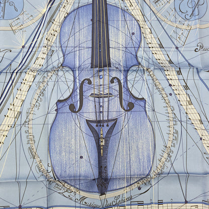 エルメス 90 スカーフ 「La Musique des Spheres」【中古】